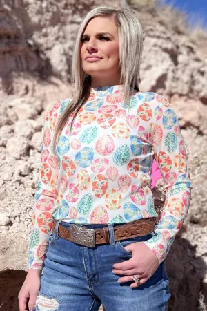 Walking on Eggshells Mesh Top