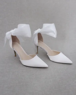 Wedding Heels With Ankle Ribbon