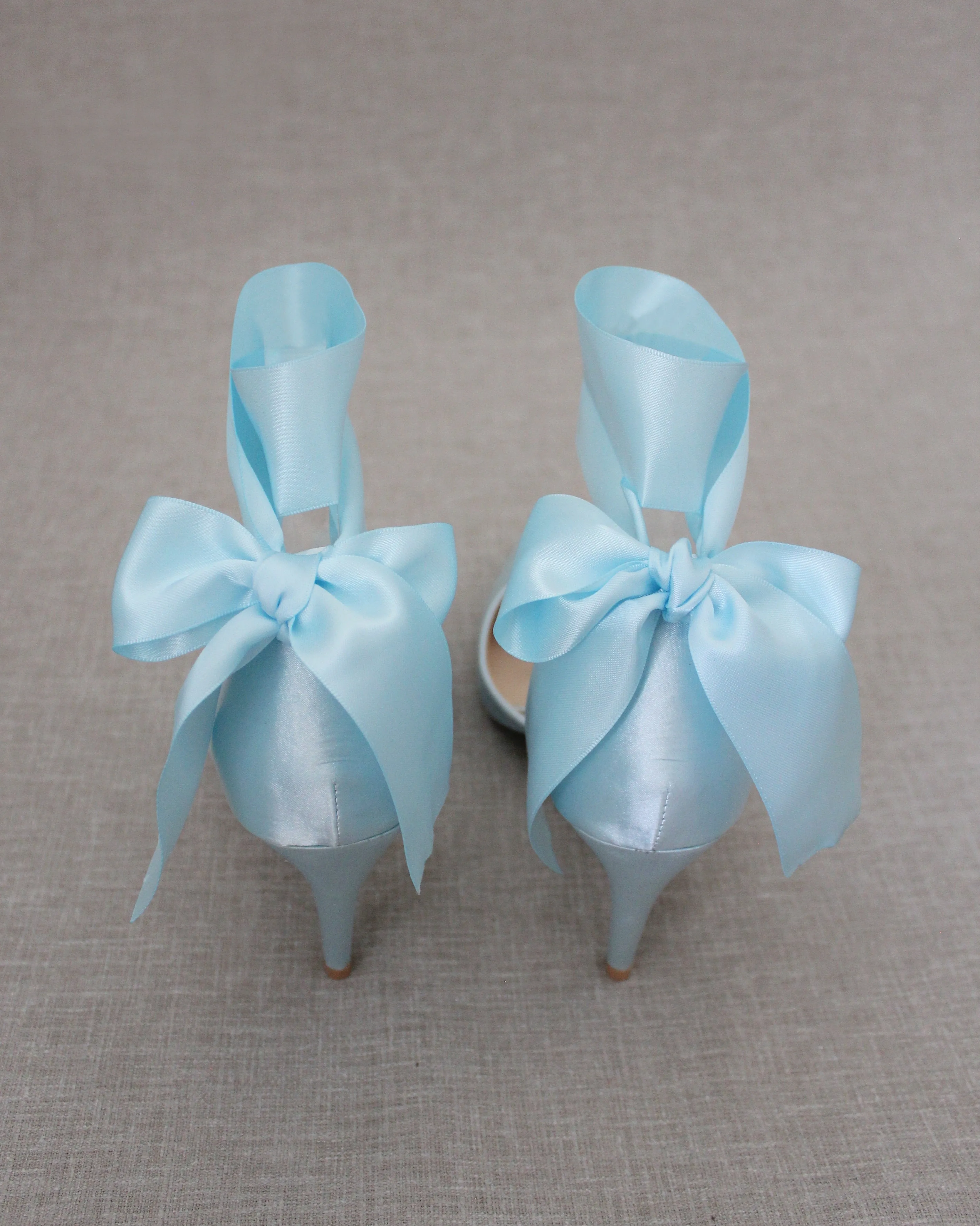 Wedding Heels With Ankle Ribbon