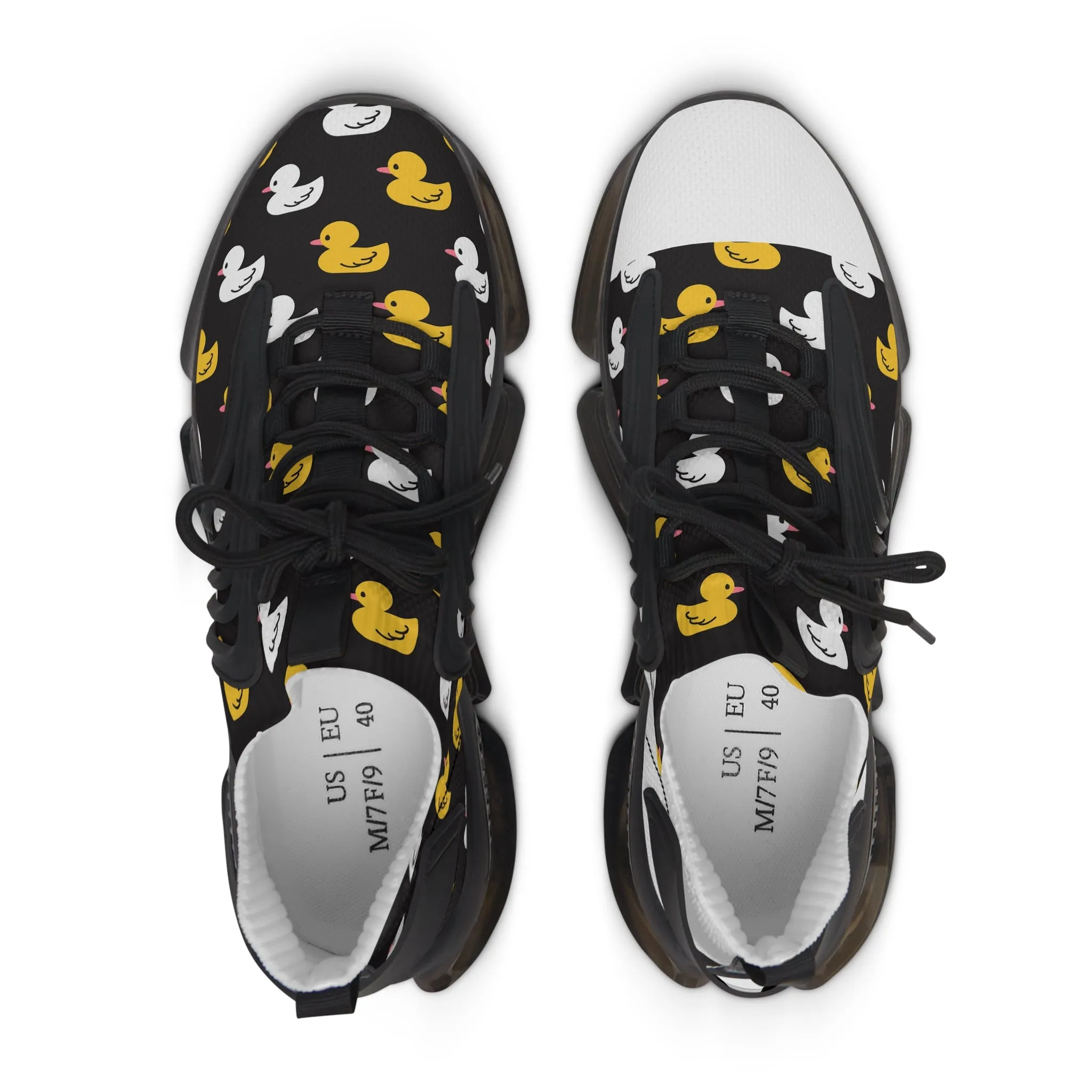 Whimsical Duck Print Women's Mesh Sneakers - Fun & Comfortable