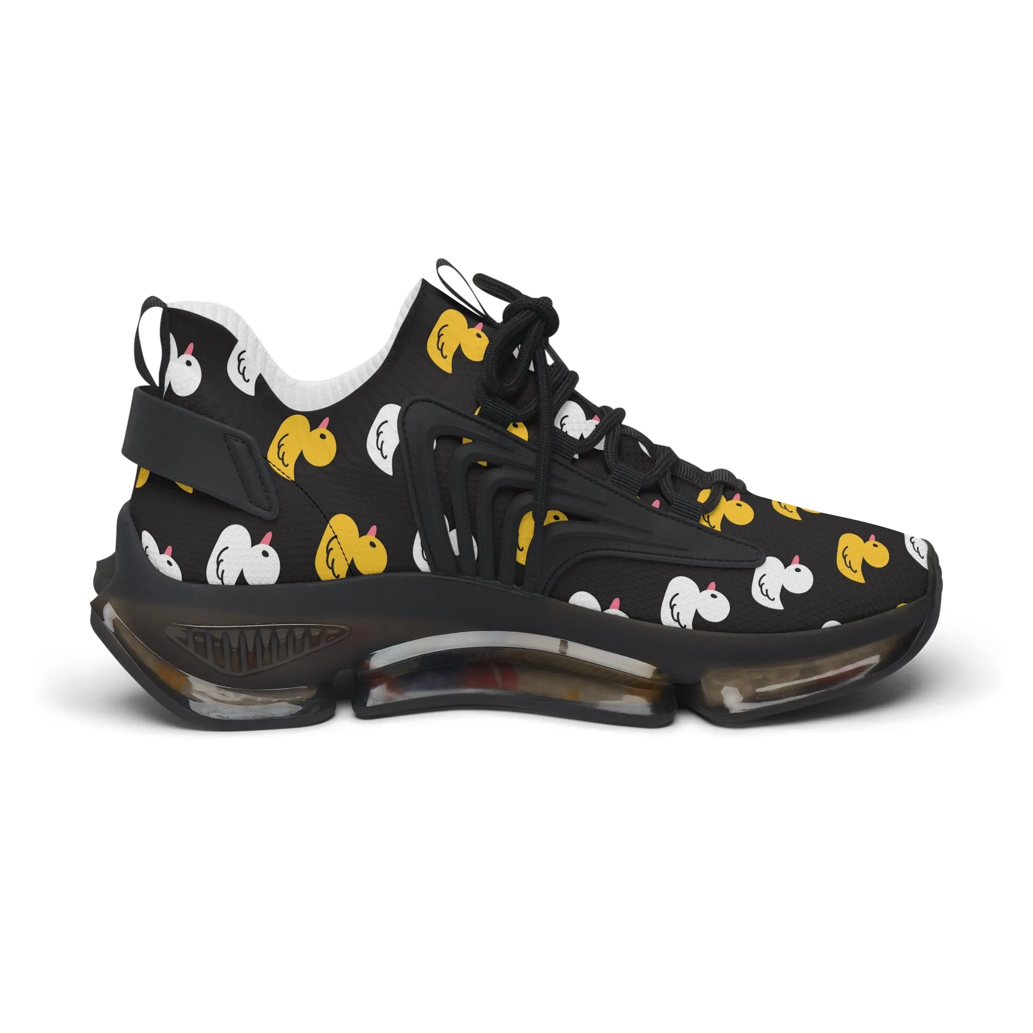 Whimsical Duck Print Women's Mesh Sneakers - Fun & Comfortable