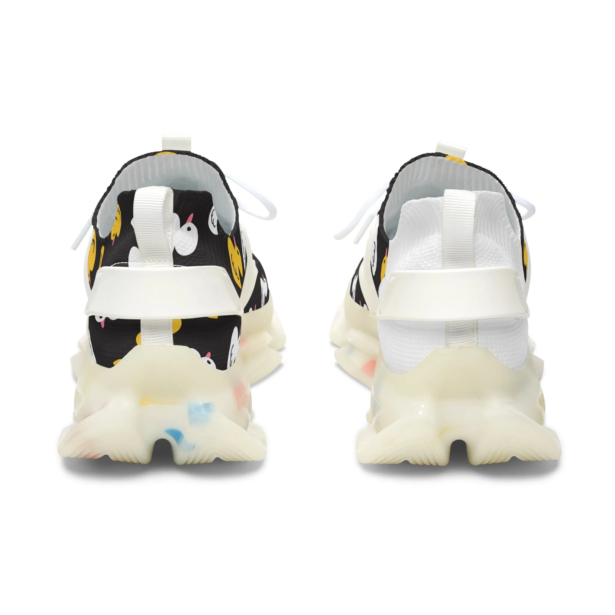 Whimsical Duck Print Women's Mesh Sneakers - Fun & Comfortable