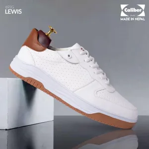WHITE/BRN Casual Sneakers for Men (LEWIS 692G)