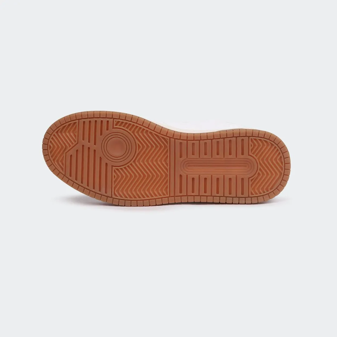 WHITE/BRN Casual Sneakers for Men (LEWIS 692G)