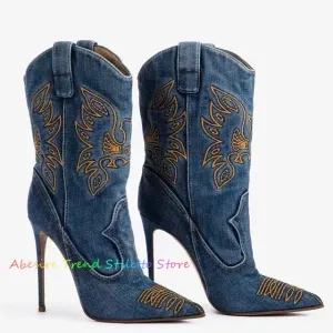 Winter Elegant Pointed Toe High Heels boots