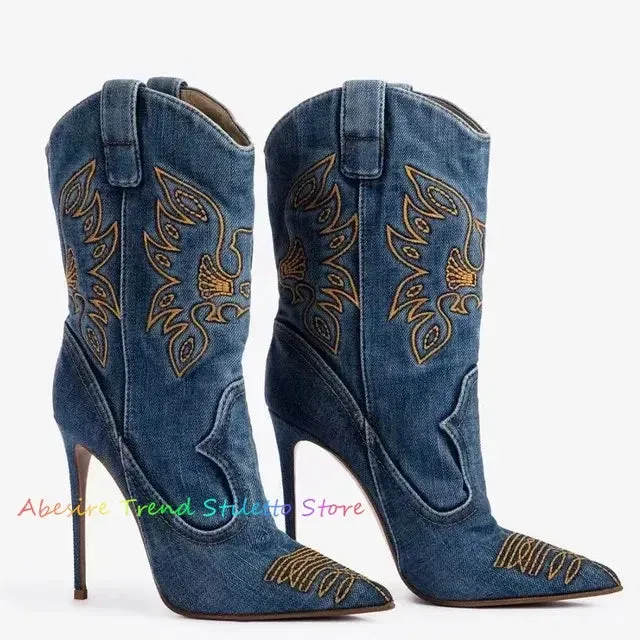 Winter Elegant Pointed Toe High Heels boots