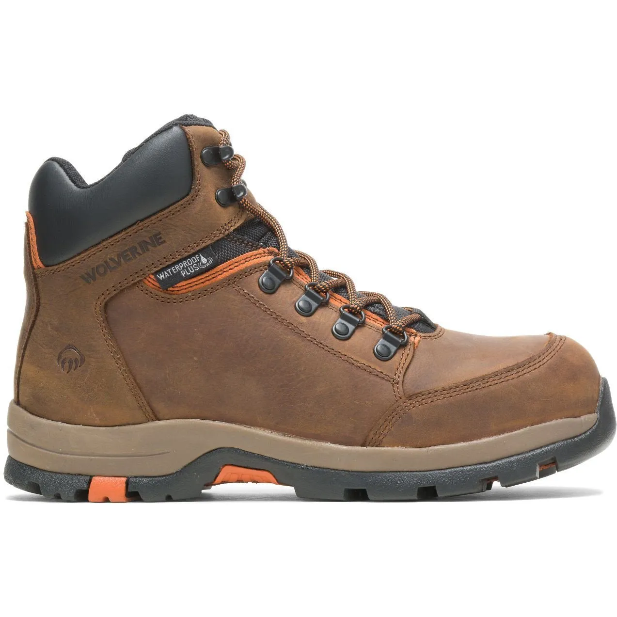 Wolverine Men's Grayson Mid Steel Toe Waterproof Work Boot - Brown - W211043