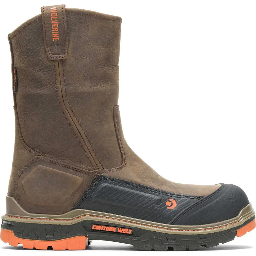 Wolverine Men's Overpass Carbonmax Comp Toe WP Work Boot- Coffee- W10708
