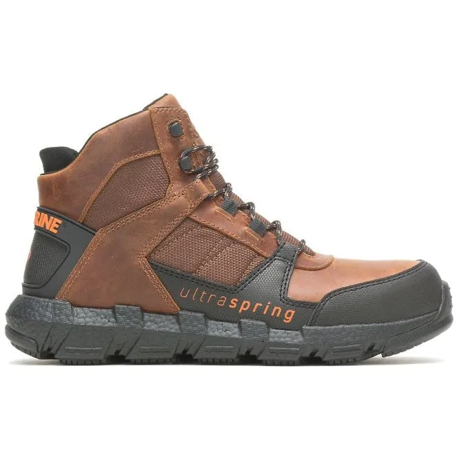 Wolverine Men's Rev 6" UltraSpring Durashocks ST Work Boot - Tobacco -  W220018