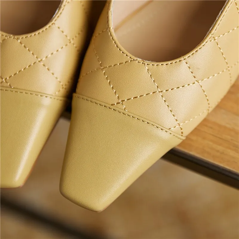 Woman Thin Heels Elegant Back Strap Shoes