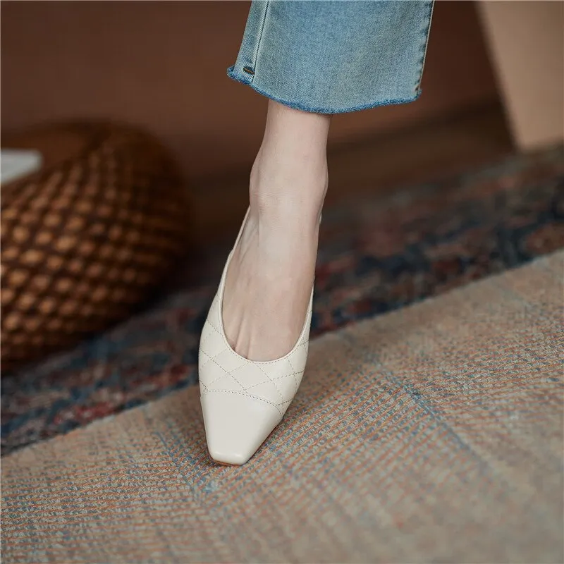 Woman Thin Heels Elegant Back Strap Shoes