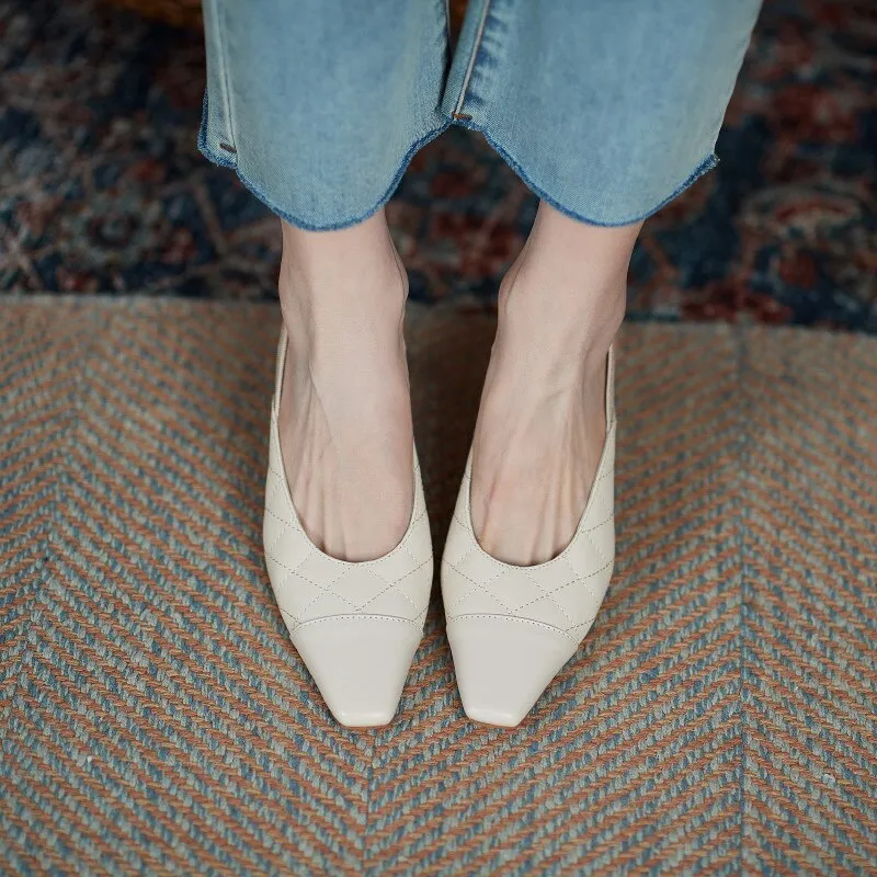 Woman Thin Heels Elegant Back Strap Shoes