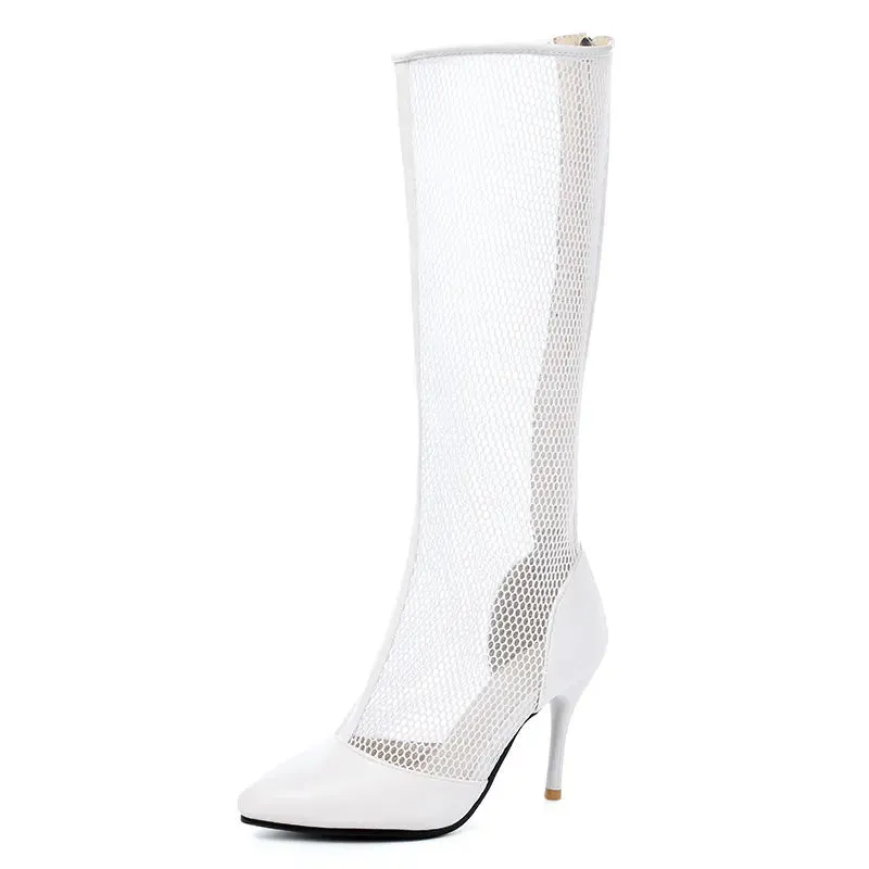 Women  Breathable Mesh Summer Ankle Boots