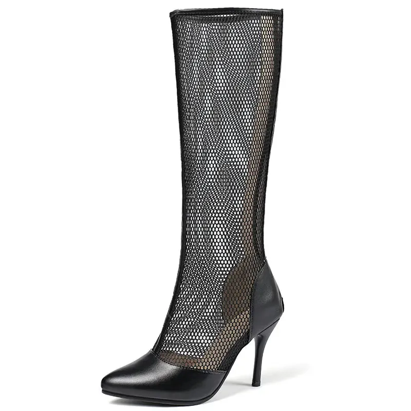 Women  Breathable Mesh Summer Ankle Boots