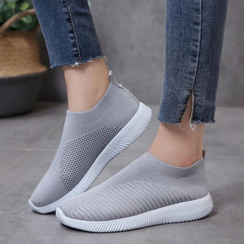 Women Flat Shoes Casual  Fashion Mesh Sneaker Flats Shoes
