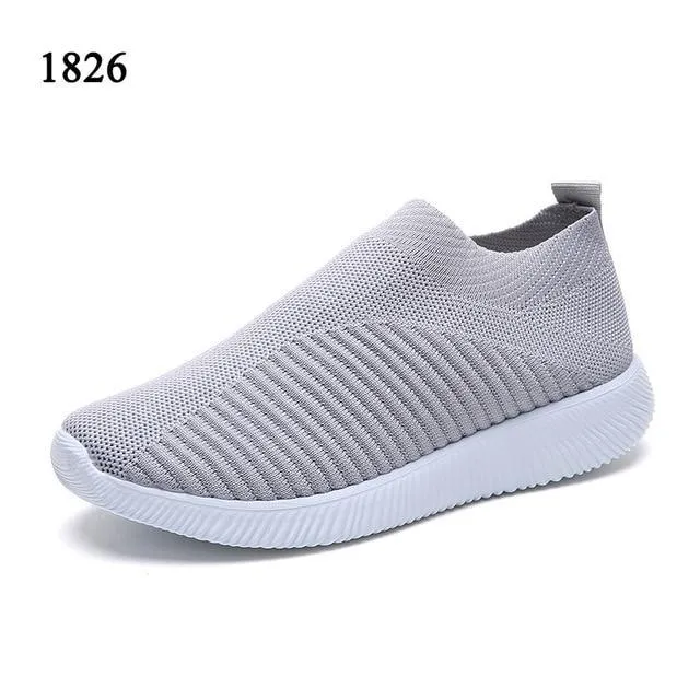 Women Flat Shoes Casual  Fashion Mesh Sneaker Flats Shoes