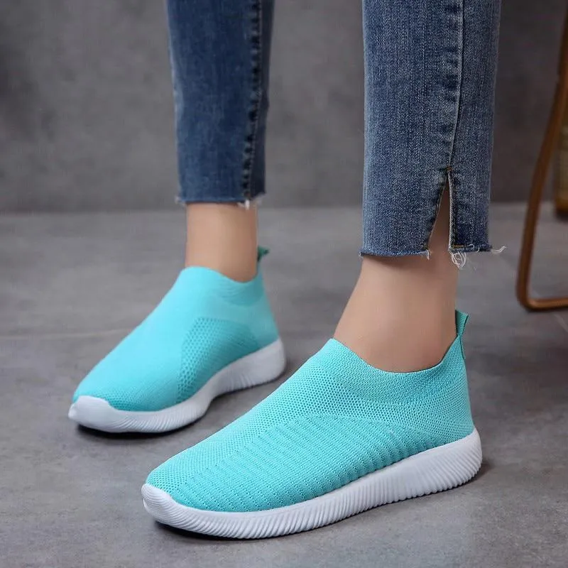 Women Flat Shoes Casual  Fashion Mesh Sneaker Flats Shoes