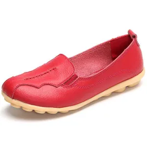 Women Flats Shoes Genuine Leather Female Casual Shoes