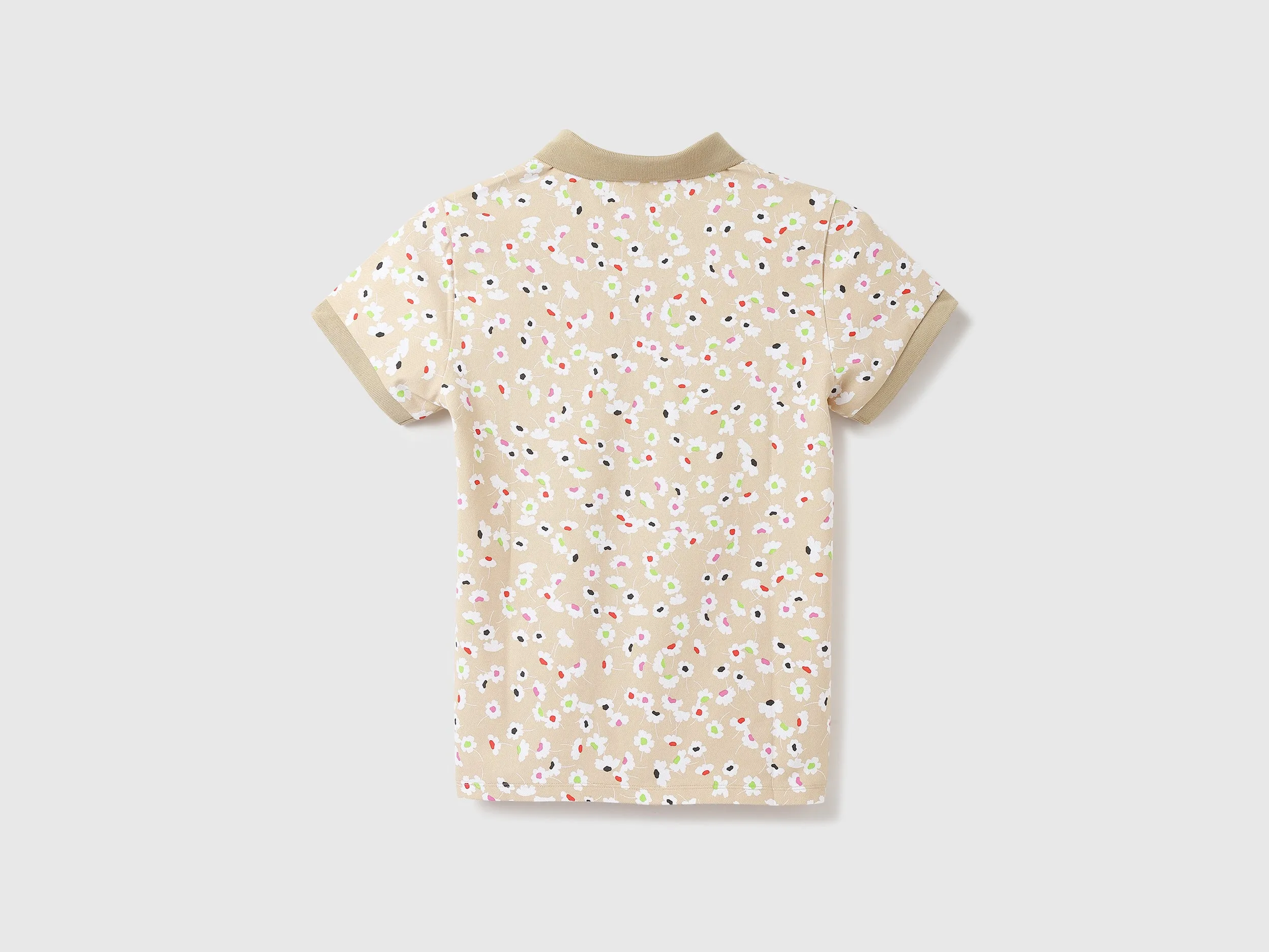 Women Printed Polo Collar T-shirt