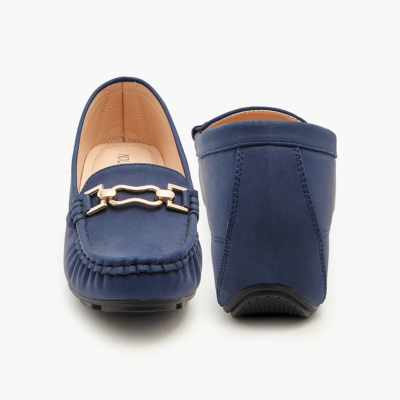 Women's Buckled Moccasins