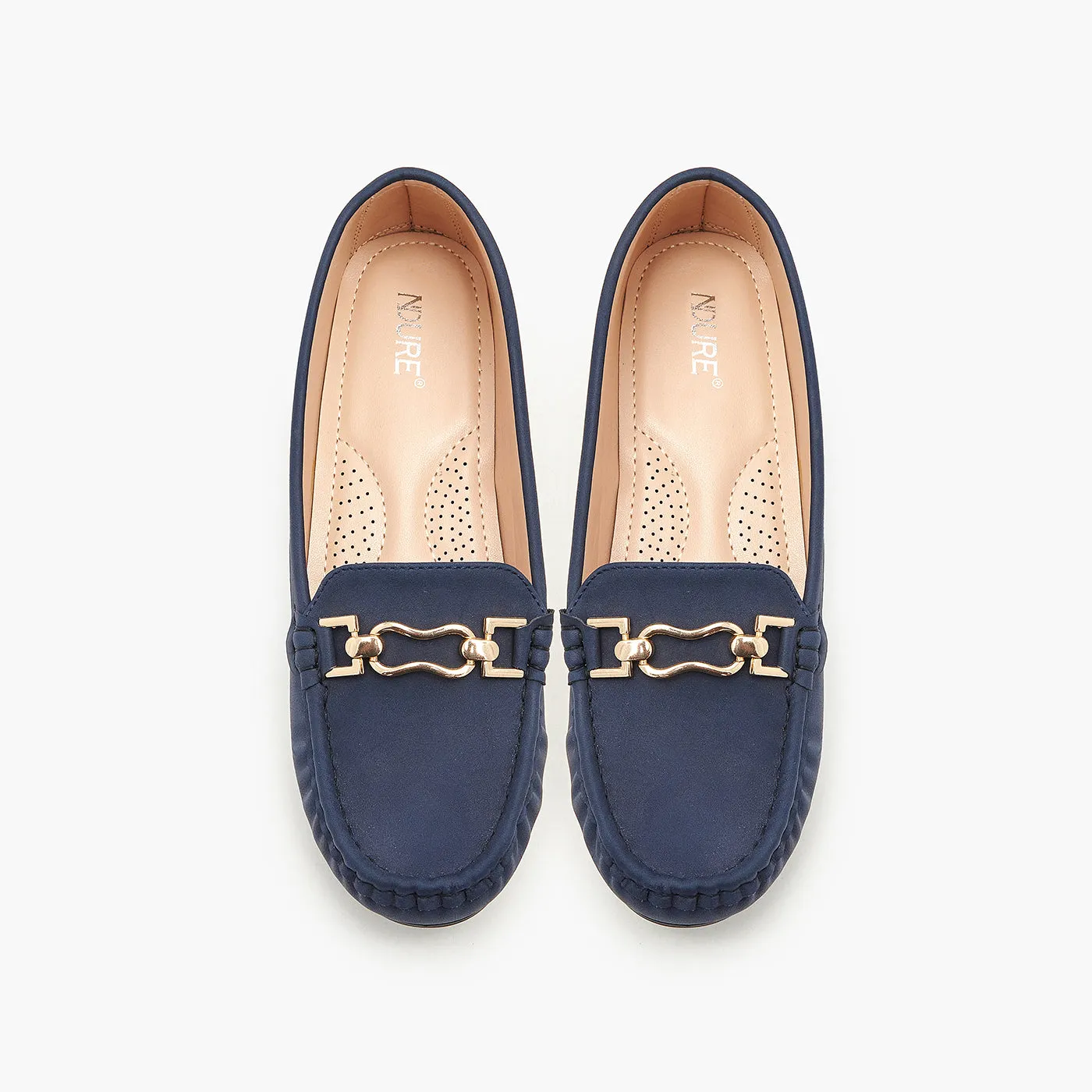 Women's Buckled Moccasins