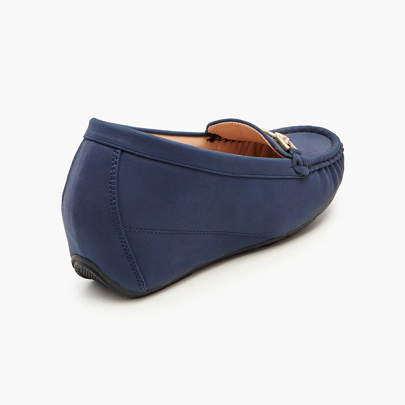 Women's Buckled Moccasins