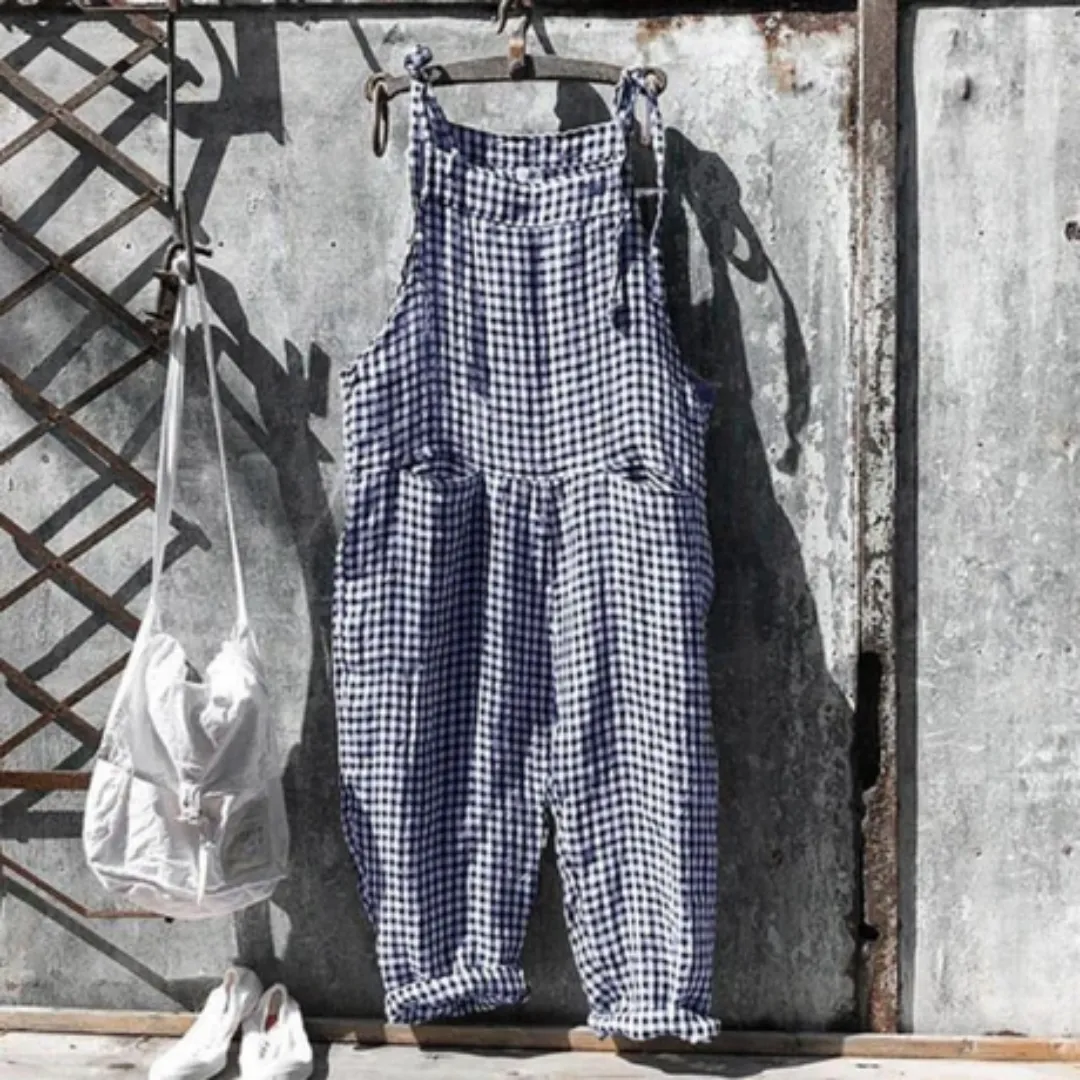 Women's Casual Stripe Jumpsuit | Wide Leg