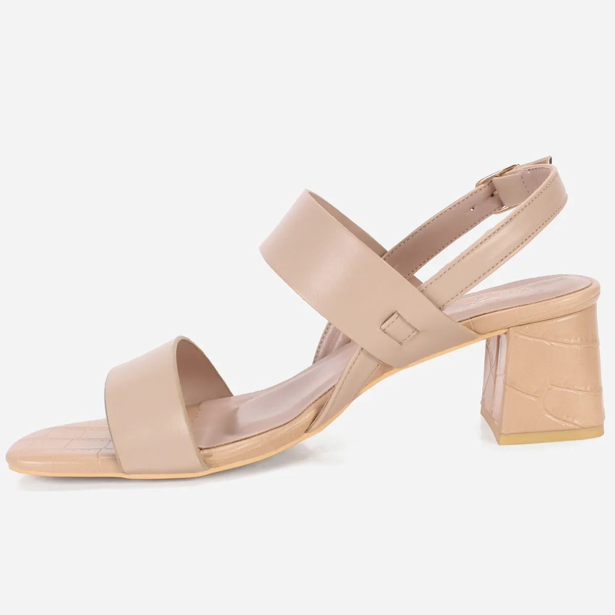 Women's "MOIERA" Block Heeled Open Toe Sandals