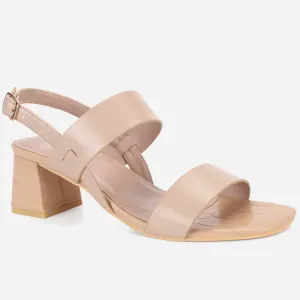 Women's "MOIERA" Block Heeled Open Toe Sandals