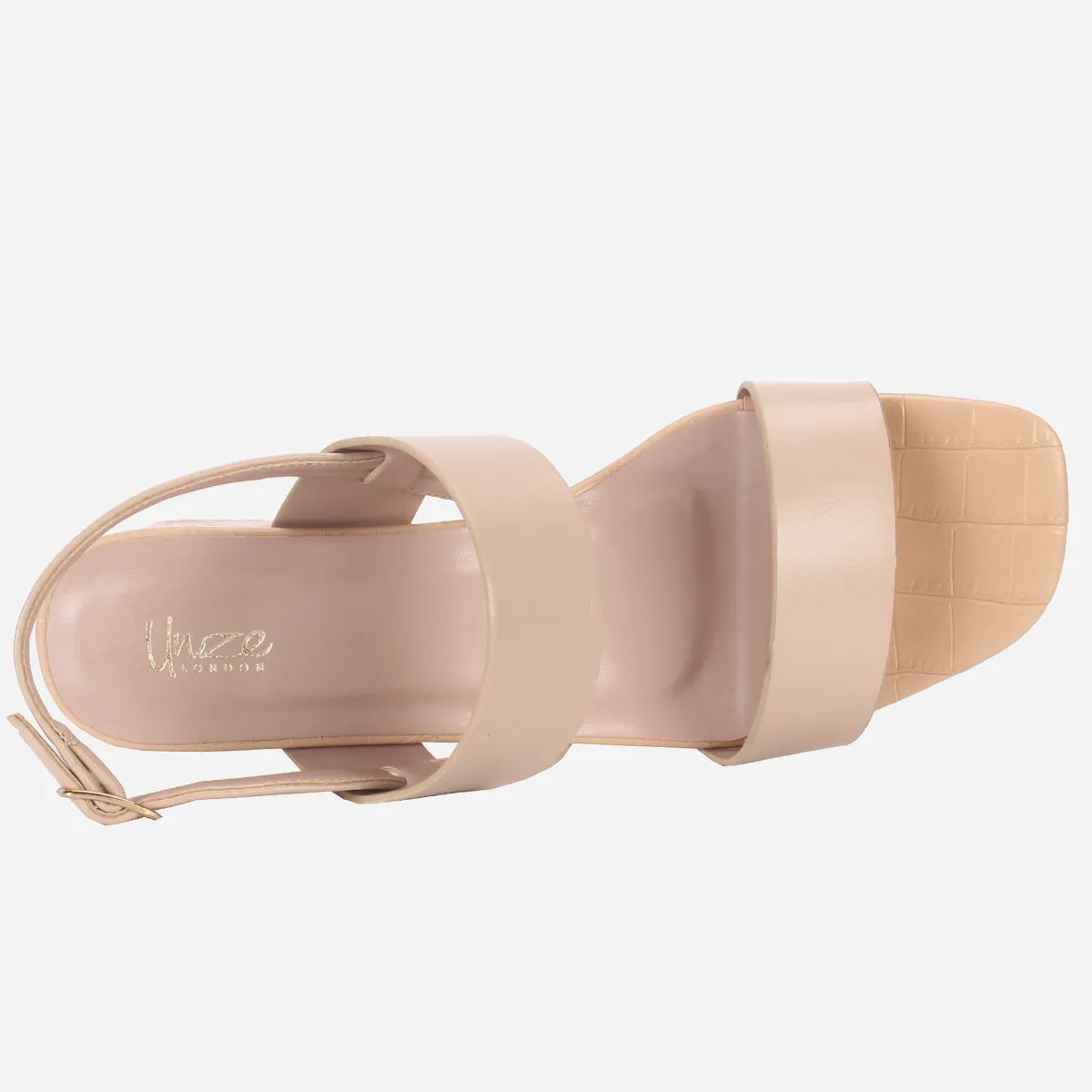 Women's "MOIERA" Block Heeled Open Toe Sandals