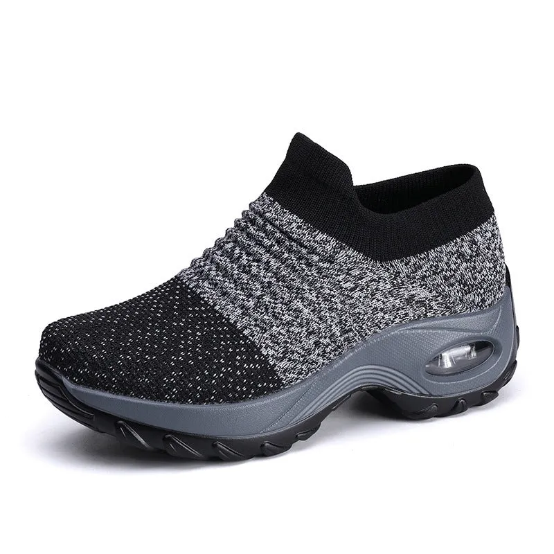 Women's Ultra Cozy Thick Sole Lightweight Slip on Sneaker Shoes