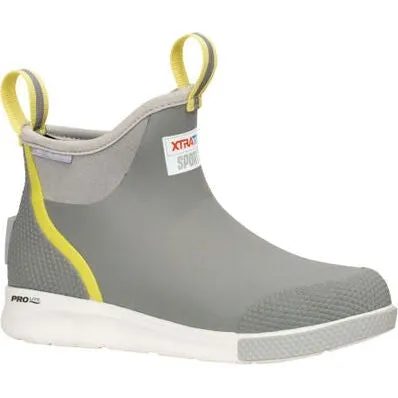 Xtratuf Women's Ankle 6" Waterproof Slip Resistant Deck Sport Boot -Grey- ADSW108