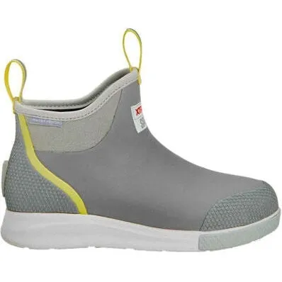 Xtratuf Women's Ankle 6" Waterproof Slip Resistant Deck Sport Boot -Grey- ADSW108