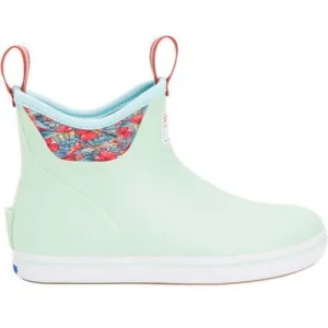 Xtratuf Women's Fishe® Wear 6" Waterproof Ankle Deck Boot -Green- XWAB-3BB
