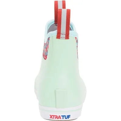 Xtratuf Women's Fishe® Wear 6" Waterproof Ankle Deck Boot -Green- XWAB-3BB