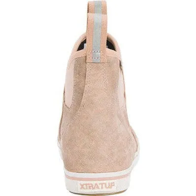 Xtratuf Women's Leather 6" Waterproof Ankle Deck Work Boot -Pink- XWAL400