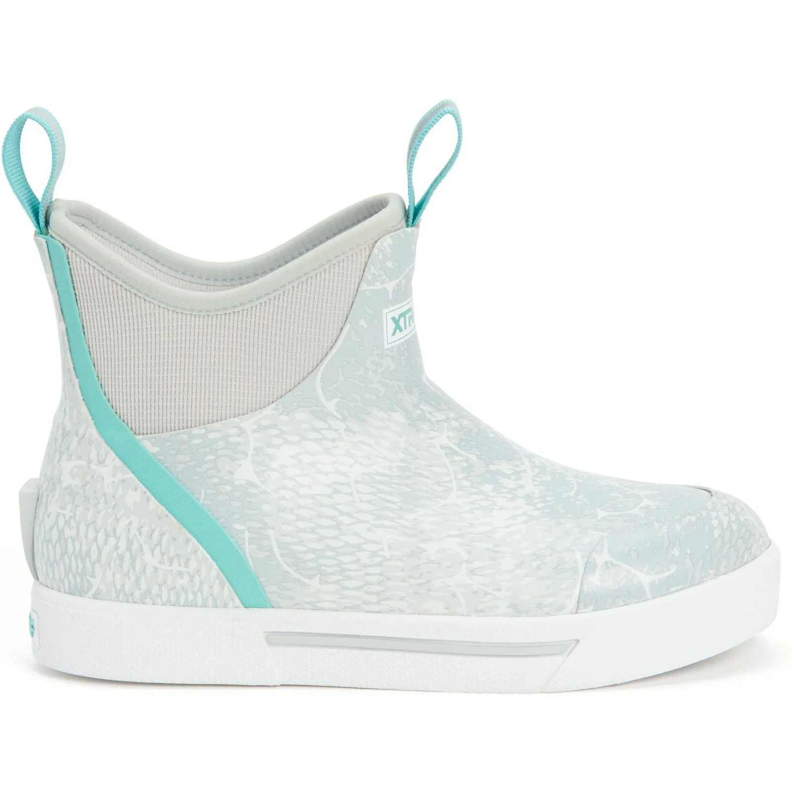 Xtratuf Women's Wheelhouse 6" Ankle Deck Waterproof Boot - Blue Print - XWW-2CH