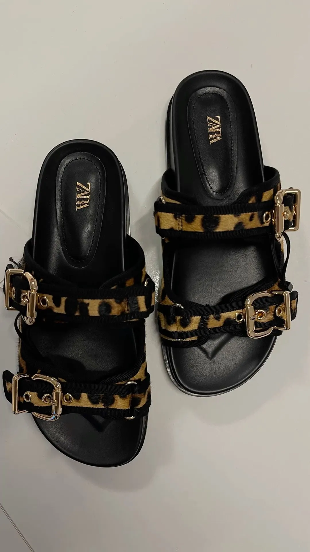 Zara leopard sandals